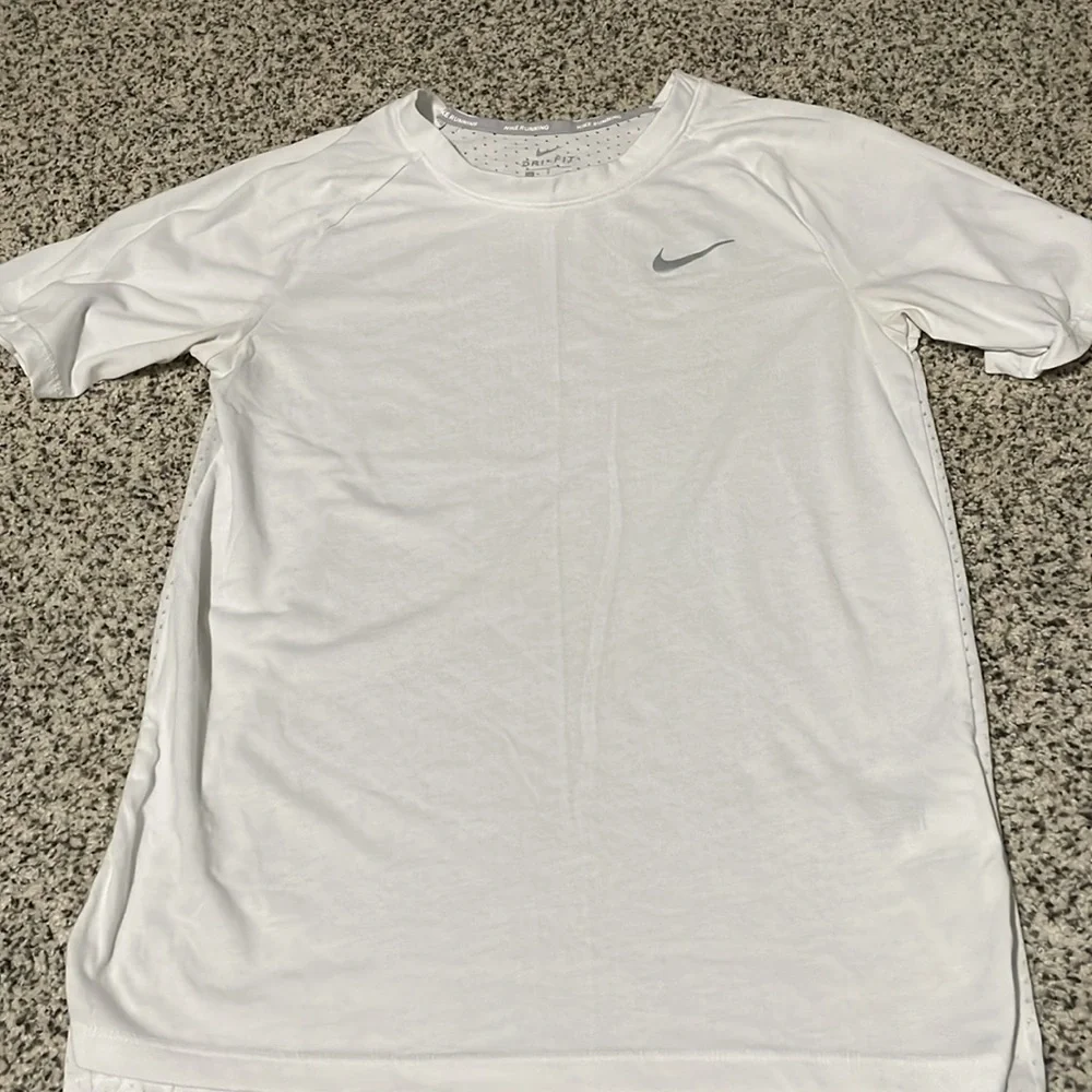 Nike White Dri-FIT Running Shirt women’s small